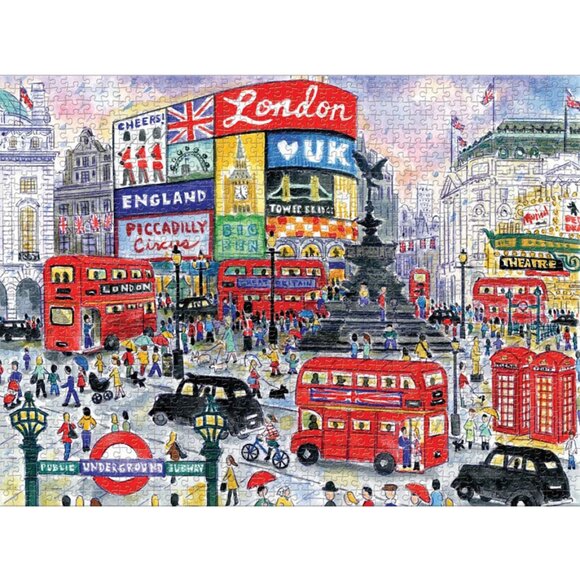 LONDON STREET SCENE PUZZLE 1,000 PIECES - MICHAEL STORRINGS - Picture 2 of 7